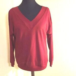 Red Top with Cut-out & Tie in the Back, Size Small